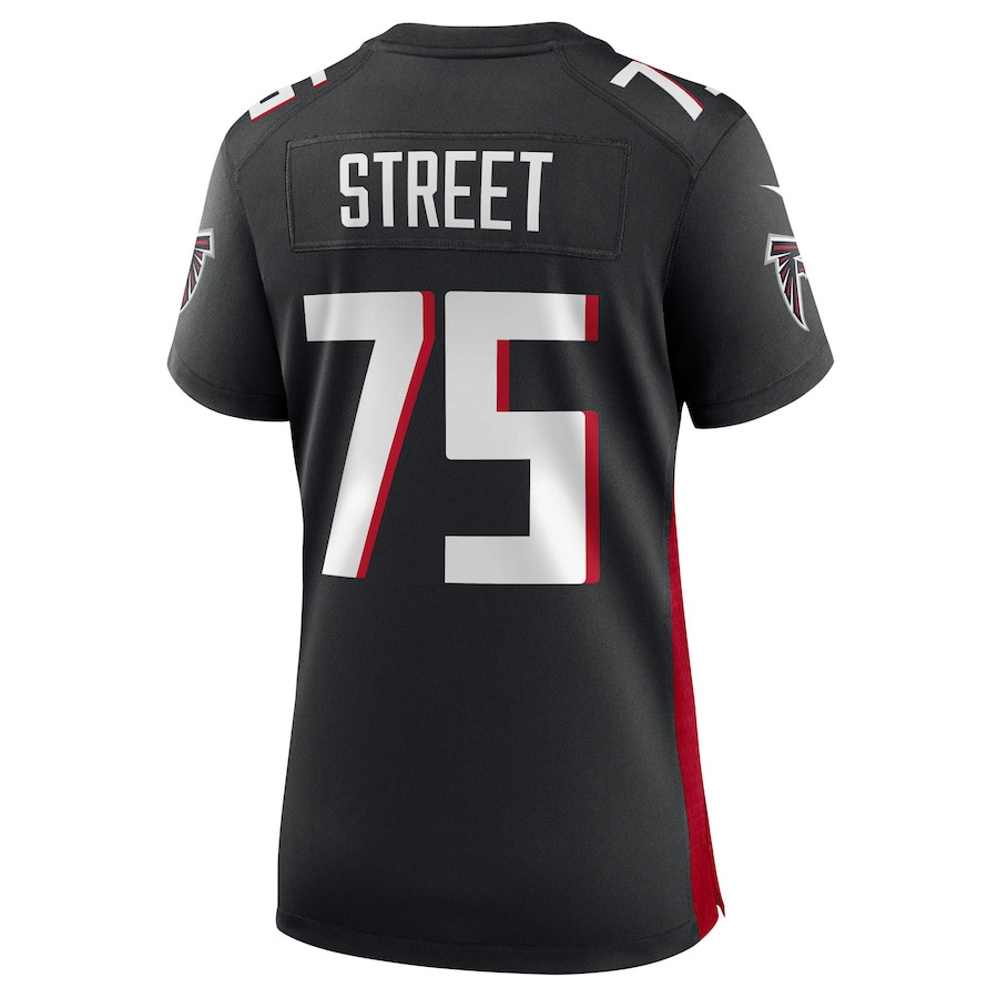 Kentavius Street 75 Atlanta Falcons Game Women Jersey - Black JS9249 Saliibo - Image 3