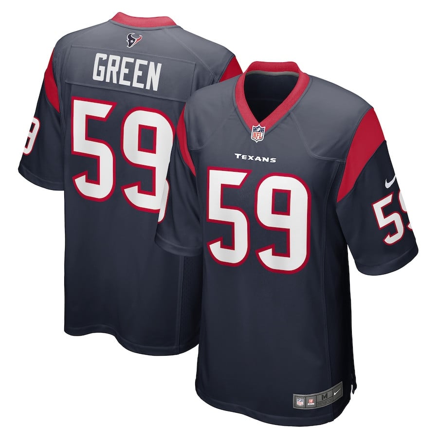 Kenyon Green 59 Houston Texans Men Game Jersey - Navy JS5747 Saliibo