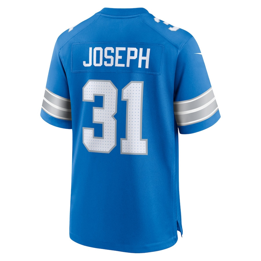 Kerby Joseph 31 Detroit Lions Team Game Men Jersey - Blue JS8609 Saliibo - Image 3