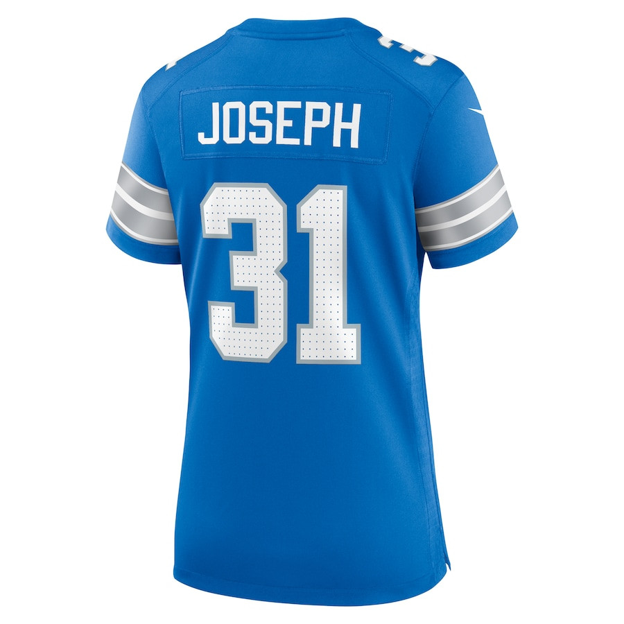 Kerby Joseph 31 Detroit Lions Women's Team Game Jersey - Blue JS3246 Saliibo - Image 3