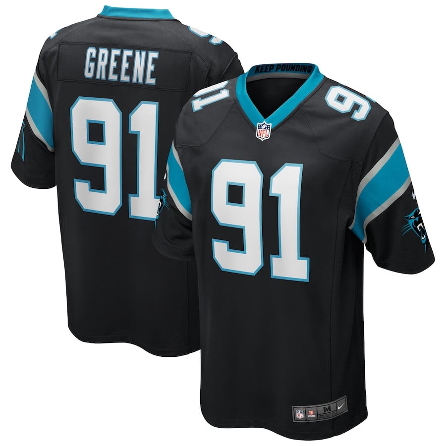 Kevin Greene 91 Carolina Panthers Men Game Retired Jersey - Black JS8976 Saliibo