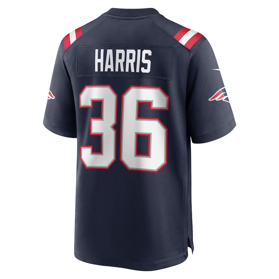 Kevin Harris 36 New England Patriots Game Men Jersey - Navy JS3311 Saliibo - Image 3