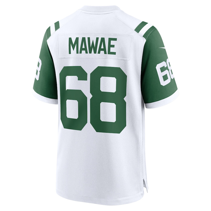 Kevin Mawae 68 New York Jets Classic Alternate Retired Player Game Men Jersey - White JS4004 Saliibo - Image 3