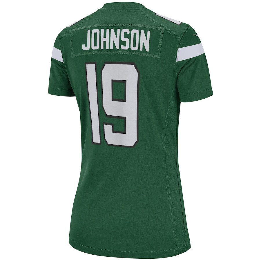 Keyshawn Johnson 19 New York Jets Women Game Retired Jersey - Gotham Green JS6435 Saliibo - Image 3