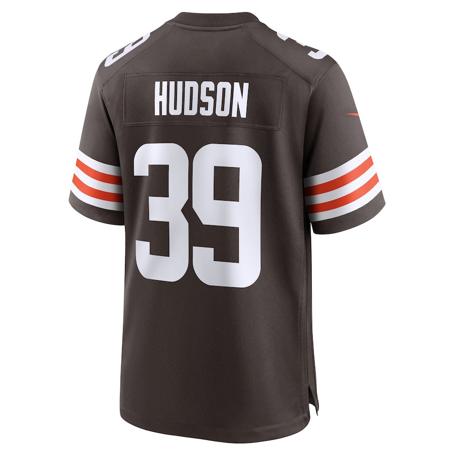 Khaleke Hudson 39 Cleveland Browns Team Game Men Jersey - Brown JS1956 Saliibo - Image 3