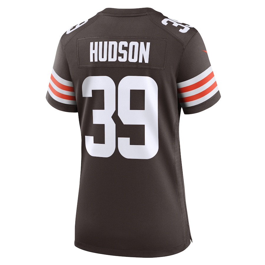 Khaleke Hudson 39 Cleveland Browns Women's Team Game Jersey - Brown JS9882 Saliibo - Image 3