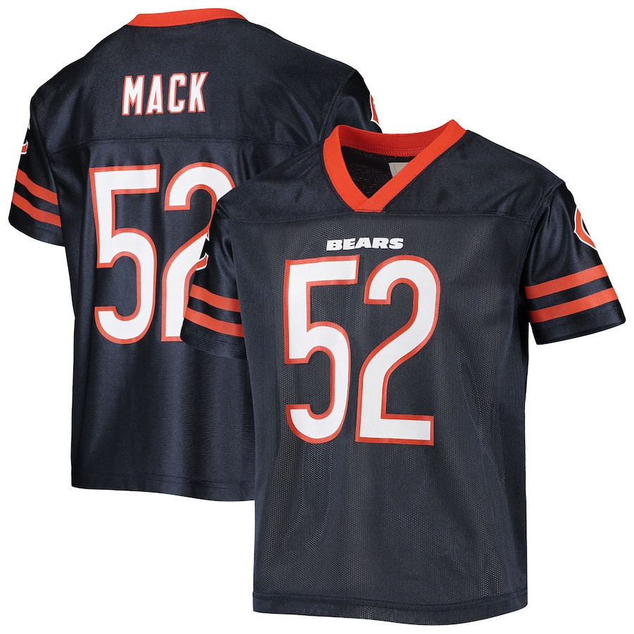 Khalil Mack 52 Chicago Bears YOUTH Team Jersey - Navy JS4550 Saliibo