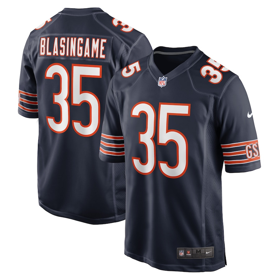 Khari Blasingame 35 Chicago Bears Game Men Jersey - Navy JS3107 Saliibo