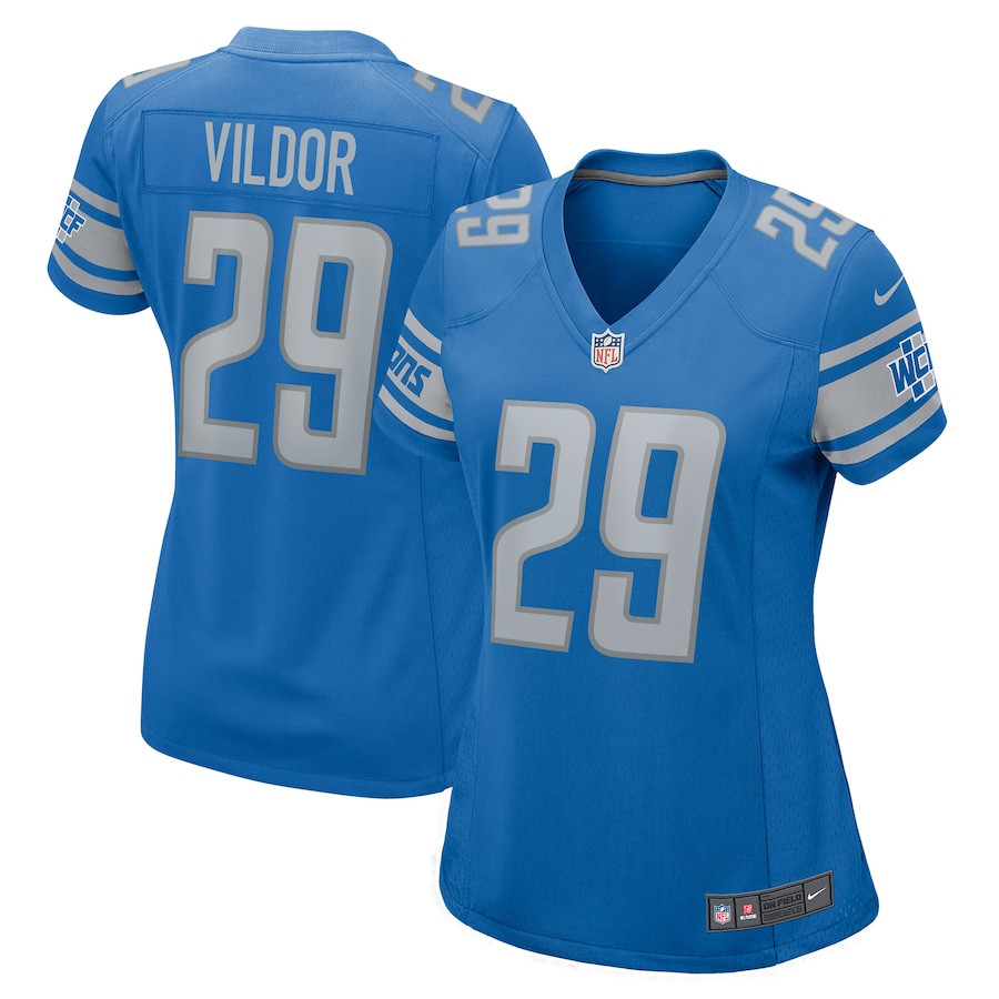 Kindle Vildor 29 Detroit Lions Game Women Jersey - Blue JS9361 Saliibo