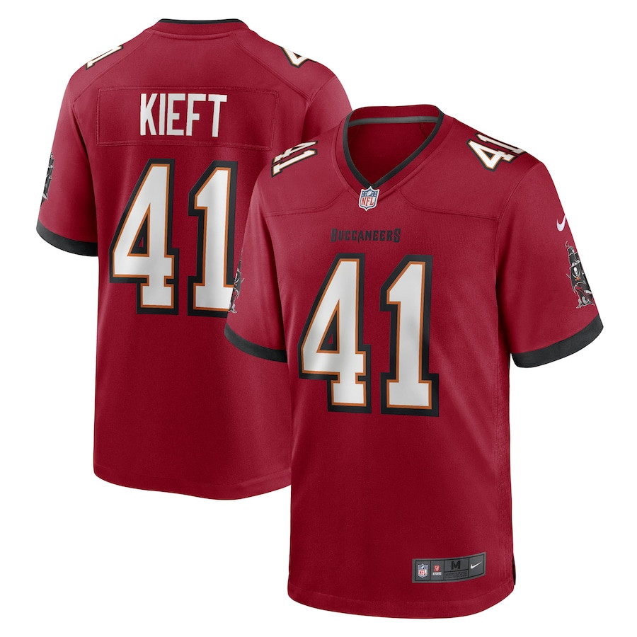 Ko Kieft 41 Tampa Bay Buccaneers Game Men Jersey - Red JS7269 Saliibo