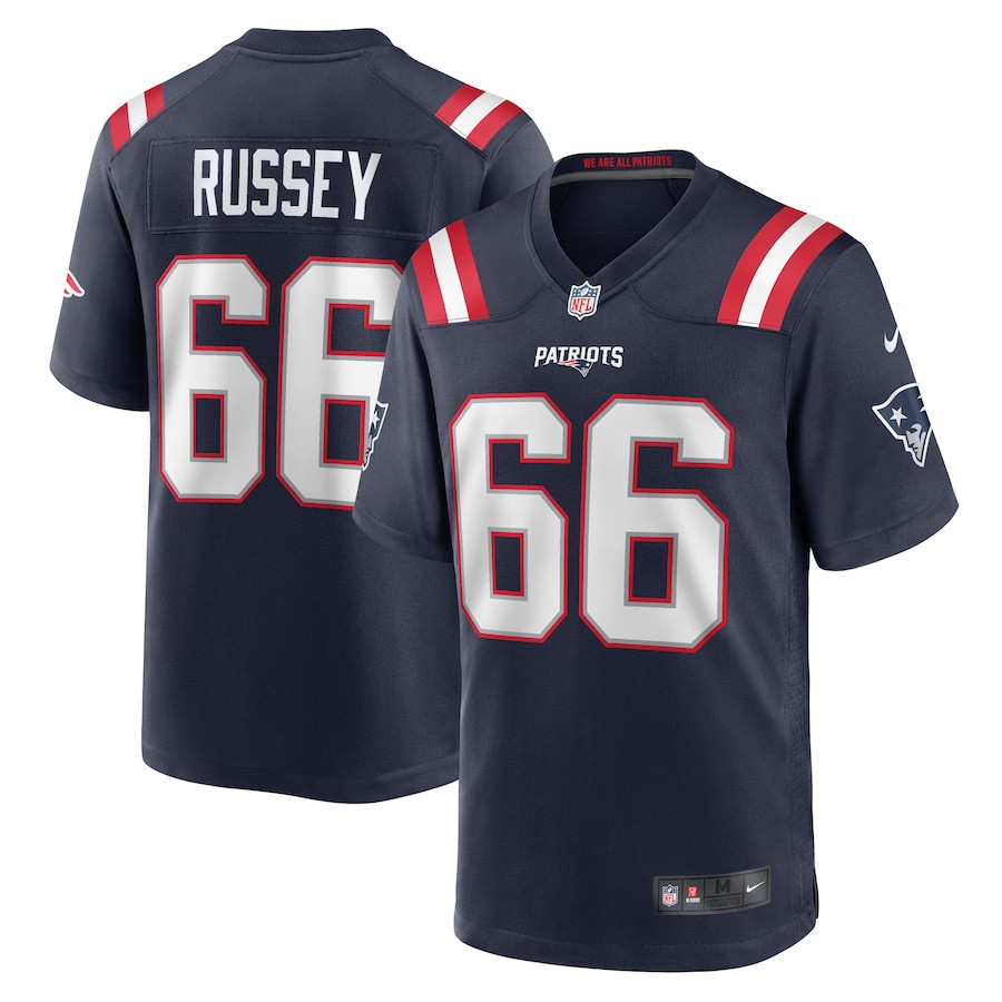Kody Russey 66 New England Patriots Men Game Jersey - Navy JS4415 Saliibo