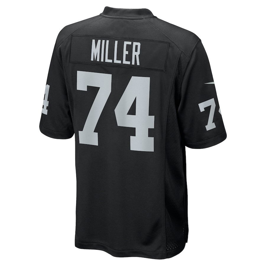 Kolton Miller 74 Las Vegas Raiders Men Game Jersey - Black JS4209 Saliibo - Image 3