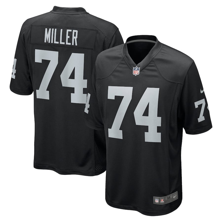 Kolton Miller 74 Las Vegas Raiders Men Game Jersey - Black JS4209 Saliibo