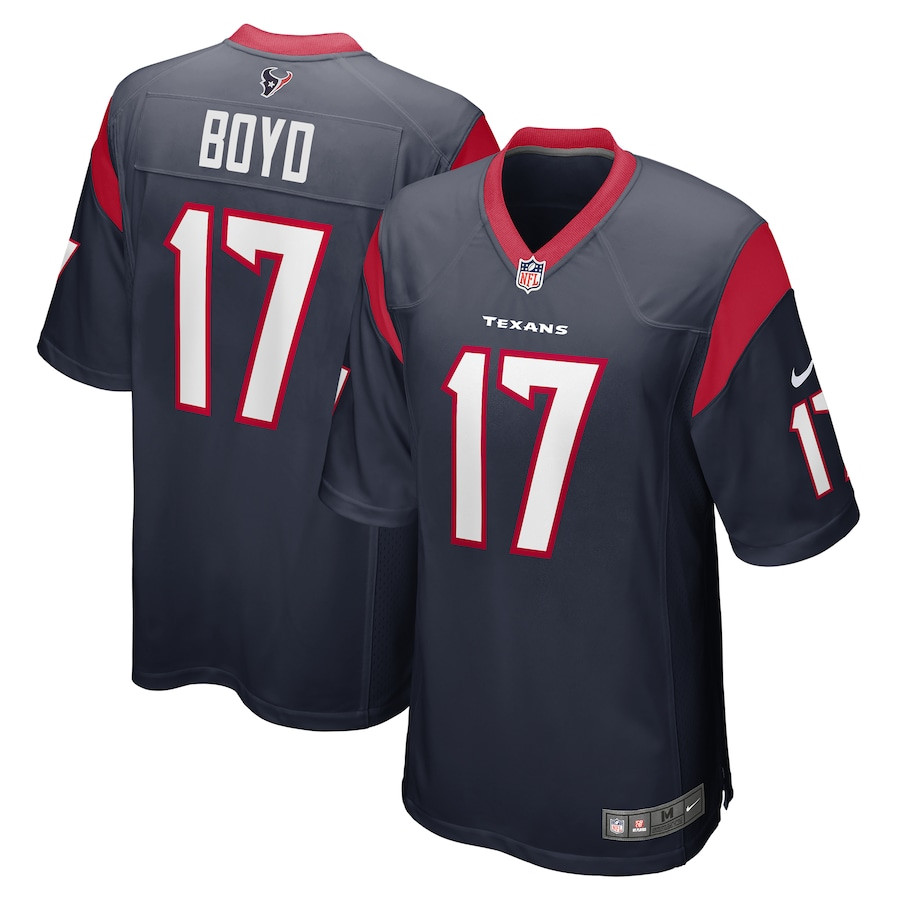Kris Boyd 17 Houston Texans Game Men Jersey - Navy JS6584 Saliibo