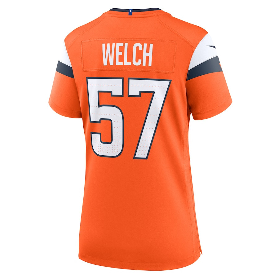 Kristian Welch 57 Denver Broncos Women's Team Game Jersey - Orange JS5176 Saliibo - Image 3