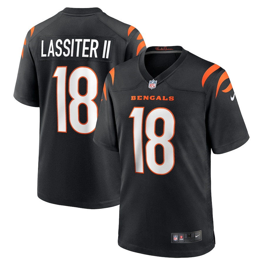 Kwamie Lassiter II 18 Cincinnati Bengals Team Game Men Jersey - Black JS2905 Saliibo