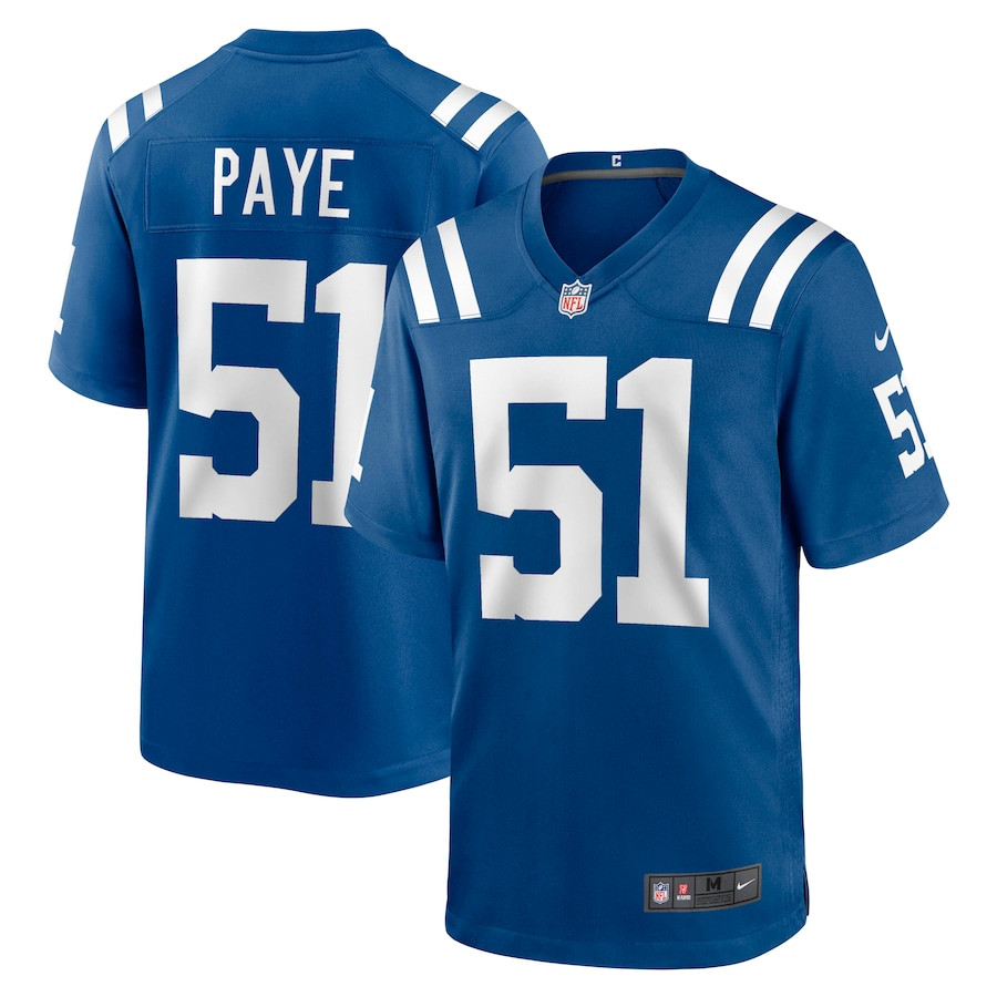 Kwity Paye 51 Indianapolis Colts Men Game Jersey - Royal JS1464 Saliibo