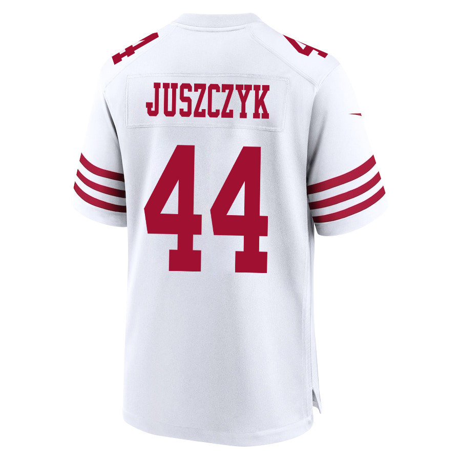 Kyle Juszczyk 44 San Francisco 49ers NFC Champions Patch Game Men Jersey - White JS3889 Saliibo - Image 3