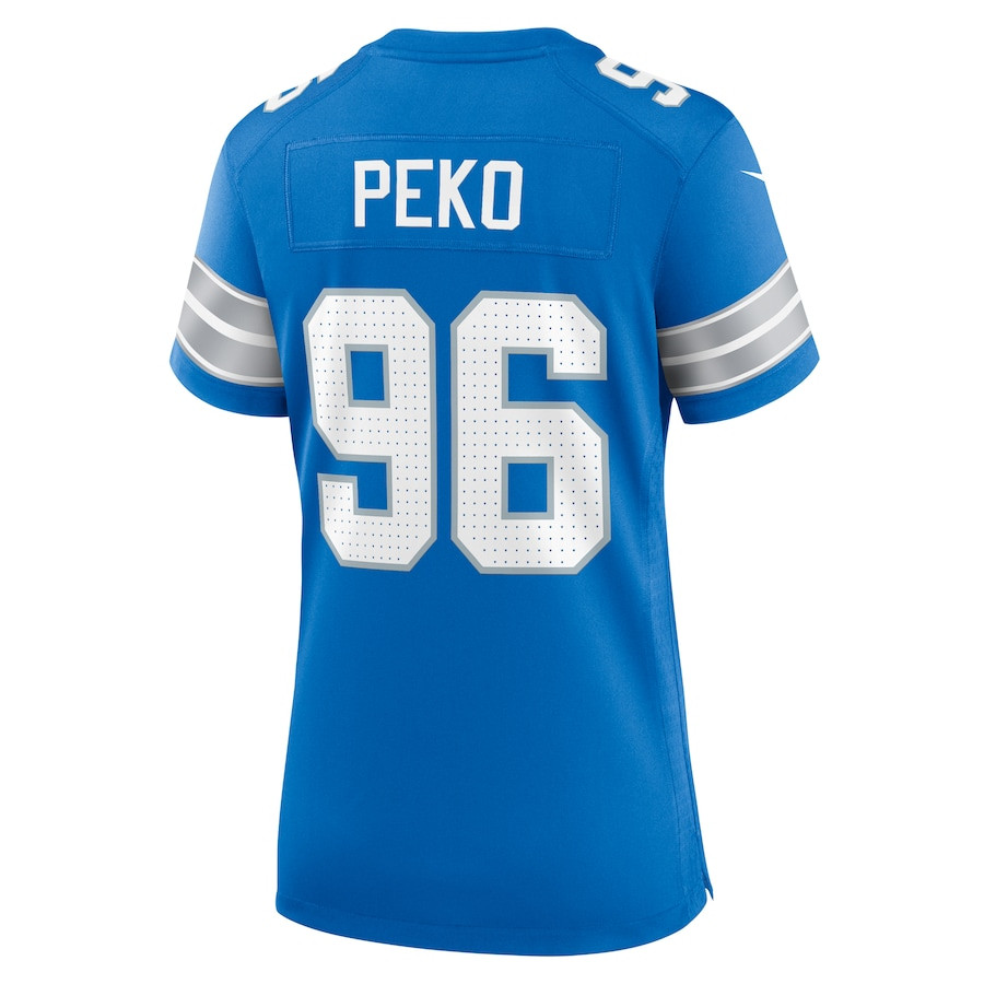 Kyle Peko 96 Detroit Lions Women's Game Jersey - Blue JS8529 Saliibo - Image 3