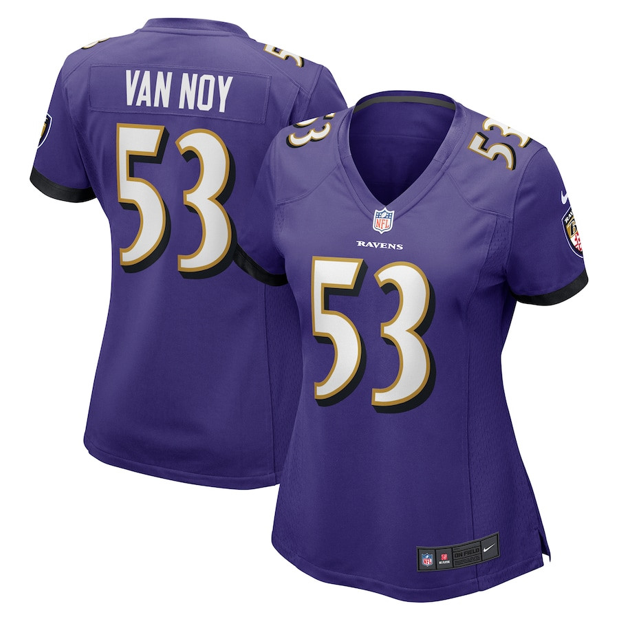 Kyle Van Noy 53 Baltimore Ravens Women's Game Jersey - Purple JS6701 Saliibo