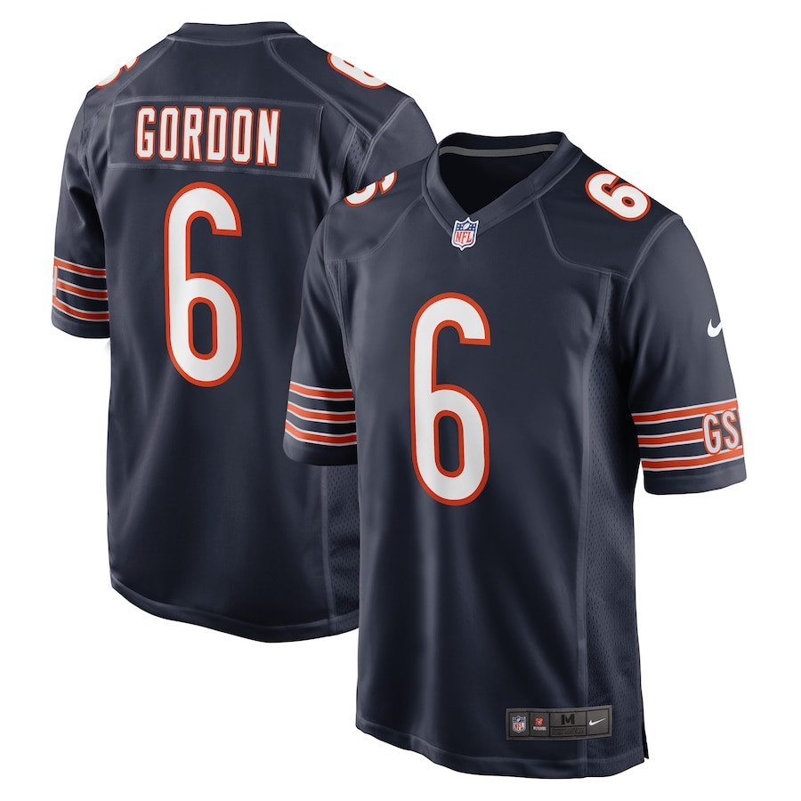 Kyler Gordon 6 Chicago Bears Game Men Jersey - Navy JS9362 Saliibo