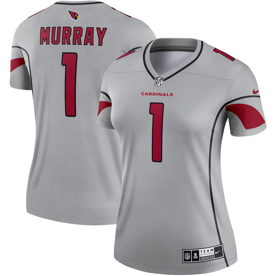 Kyler Murray 1 Arizona Cardinals Women Inverted Legend Jersey - Gray JS9318 Saliibo