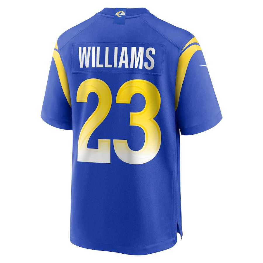 Kyren Williams 23 Los Angeles Rams Game Player Men Jersey - Royal JS9551 Saliibo - Image 3
