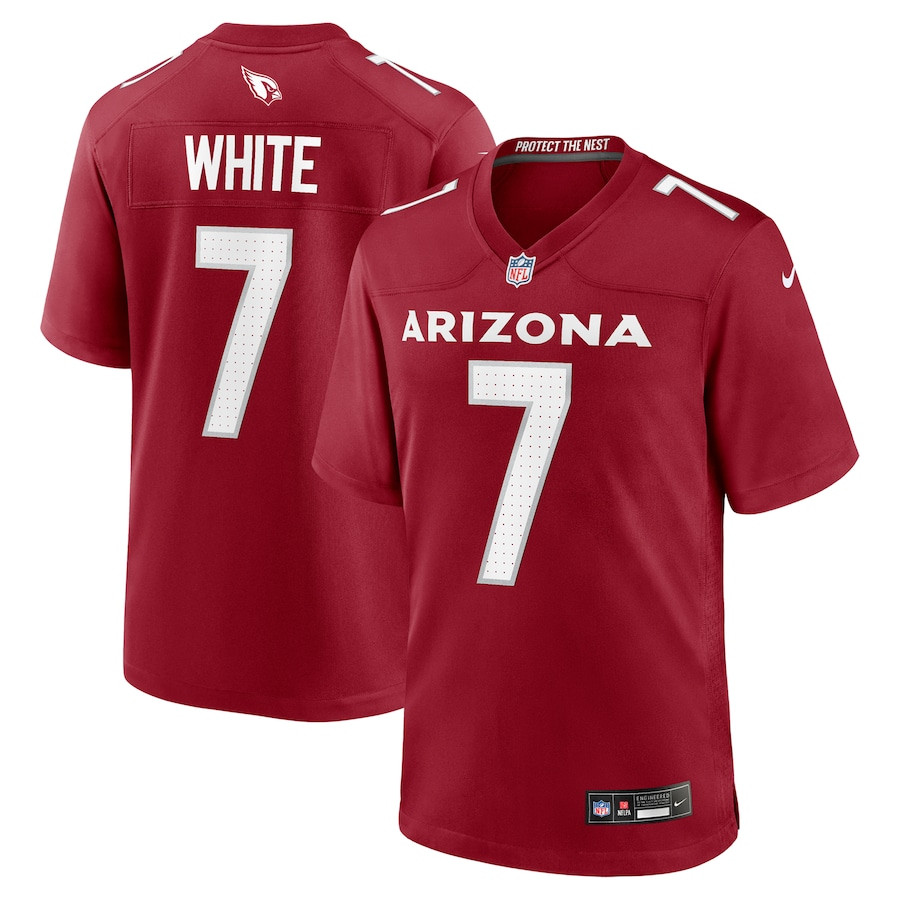 Kyzir White 7 Arizona Cardinals Team Game Men Jersey - Cardinal JS1444 Saliibo