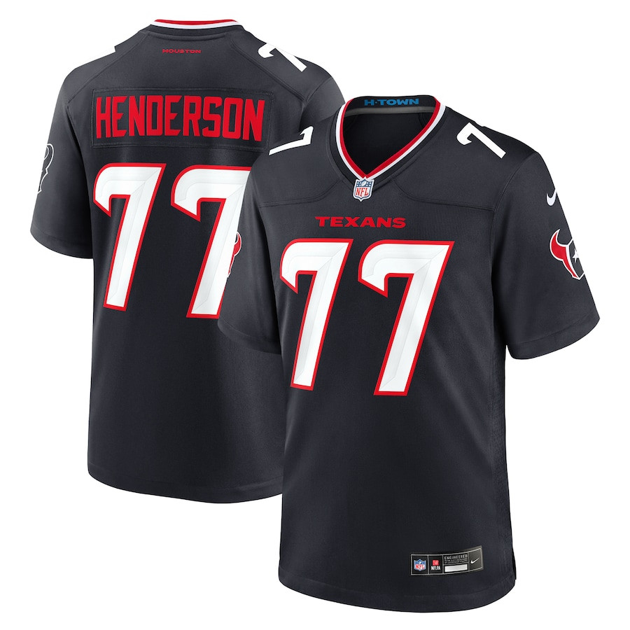 LaDarius Henderson 77 Houston Texans Game Men Jersey - Navy JS5322 Saliibo