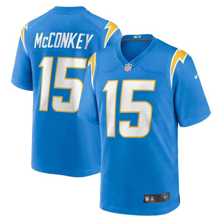 Ladd McConkey 15 Los Angeles Rams 2024 NFL Draft Game Jersey - Royal JS7405 Saliibo