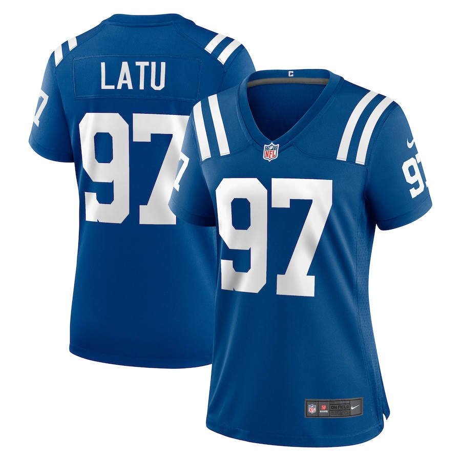 Laiatu Latu 97 Indianapolis Colts Women's Game Jersey - Royal JS3928 Saliibo