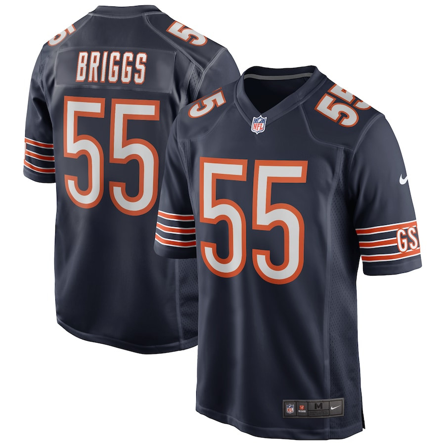 Lance Briggs 55 Chicago Bears Men Game Retired Jersey - Navy JS2975 Saliibo