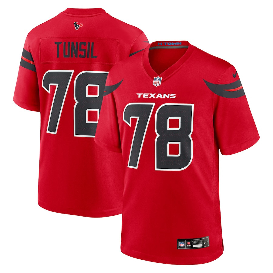 Laremy Tunsil 78 Houston Texans Alternate Game Men Jersey - Red JS2485 Saliibo