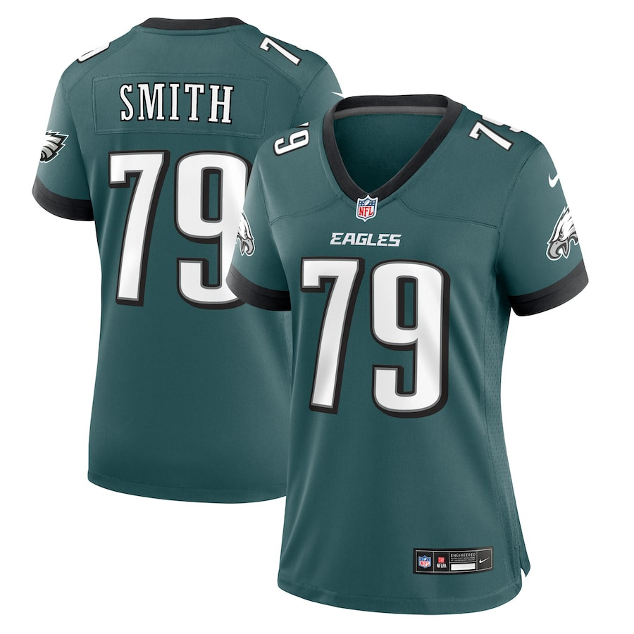 Lecitus Smith 79 Philadelphia Eagles Women Game Jersey - Midnight Green JS8177 Saliibo