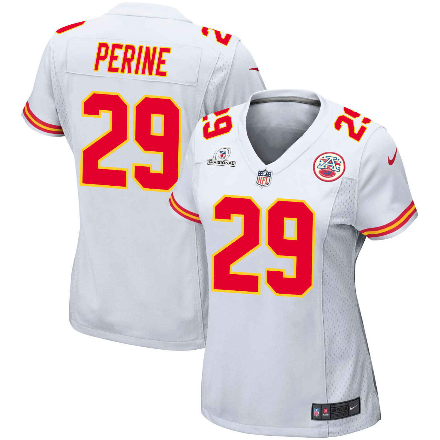 Leo Chenal 54 Kansas City Chiefs Super Bowl LVIII Patch Game Women Jersey - White JS1544 Saliibo