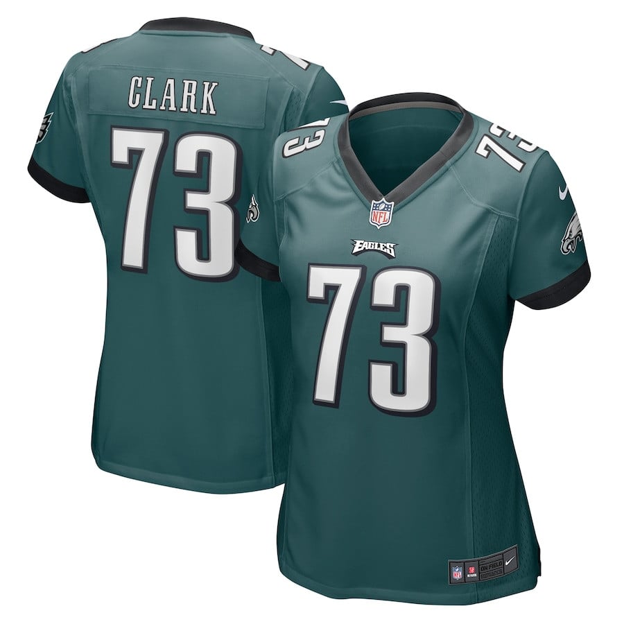 Le'Raven Clark 73 Philadelphia Eagles Game Women Jersey - Midnight Green JS7421 Saliibo