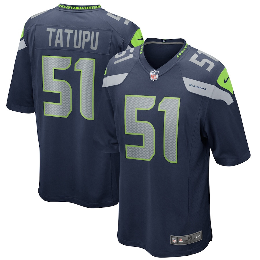 Lofa Tatupu 51 Seattle Seahawks Men Game Retired Jersey - College Navy JS7325 Saliibo