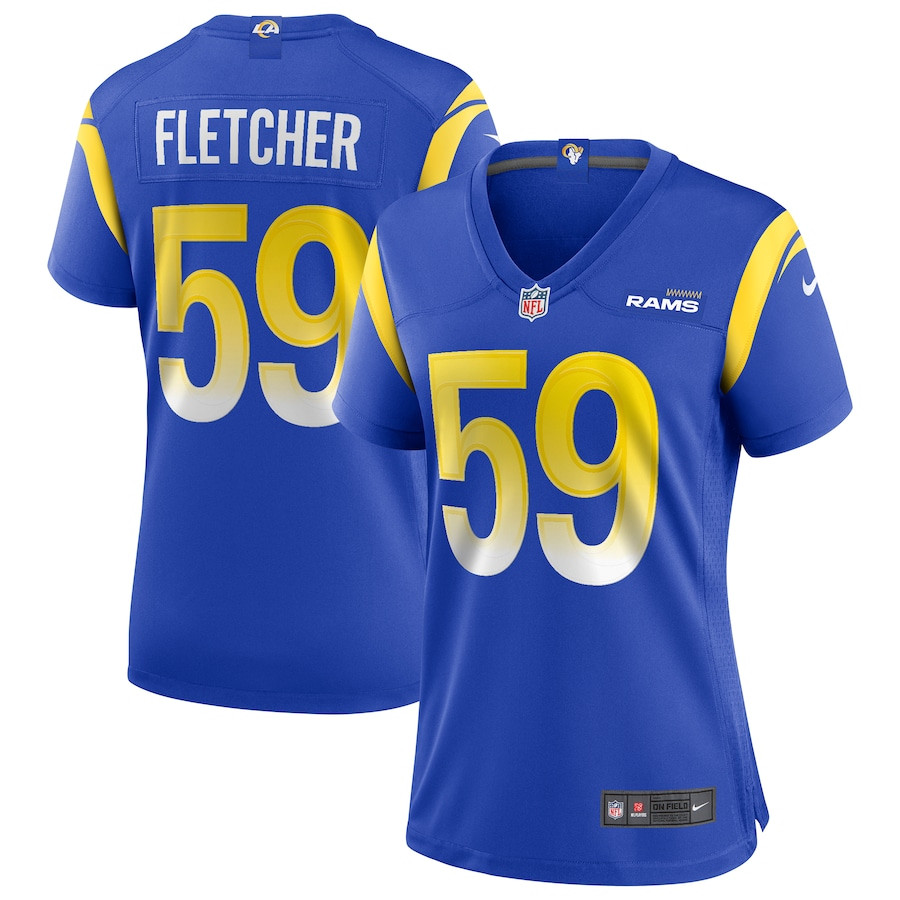London Fletcher 59 Los Angeles Rams Women Game Retired Jersey - Royal JS4916 Saliibo
