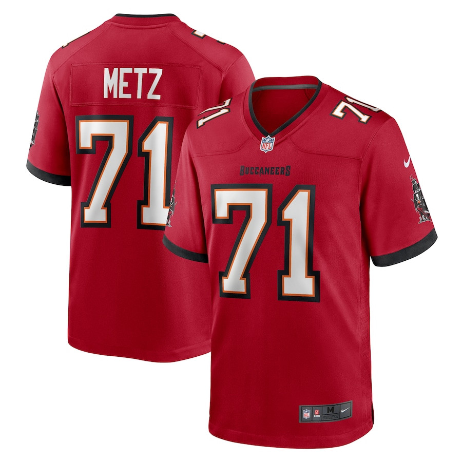 Lorenz Metz 71 Tampa Bay Buccaneers Game Men Jersey - Red JS3825 Saliibo