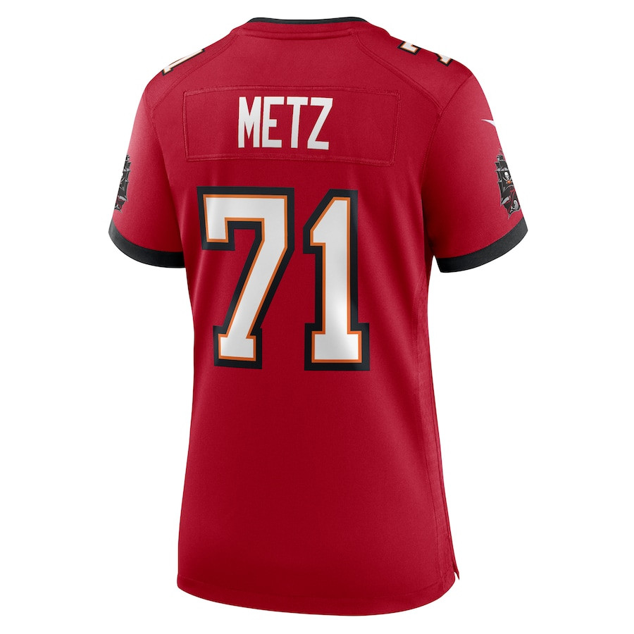 Lorenz Metz 71 Tampa Bay Buccaneers Game Women Jersey - Red JS4121 Saliibo - Image 3