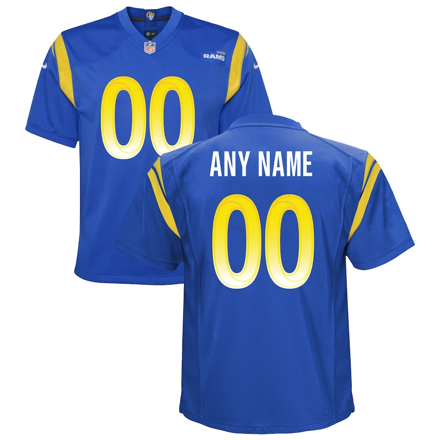 Los Angeles Rams YOUTH Custom Game Jersey - Royal JS5923 Saliibo