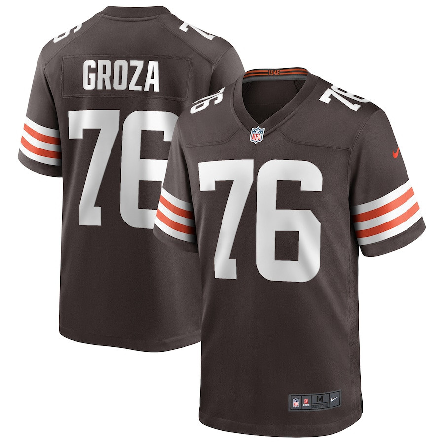 Lou Groza 76 Cleveland Browns Men Game Retired Jersey - Brown JS1277 Saliibo