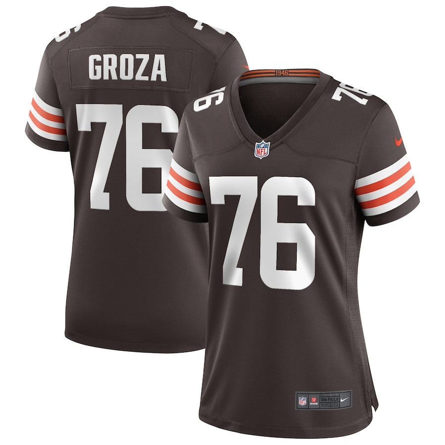 Lou Groza 76 Cleveland Browns Women Game Retired Jersey - Brown JS6757 Saliibo