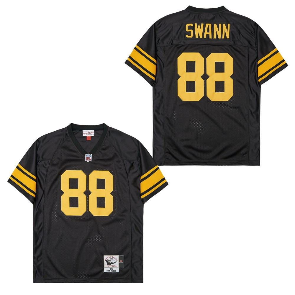 Lynn Swann 88 Pittsburgh Steelers Retro Throwback Men Jersey - Black JS9466 Saliibo