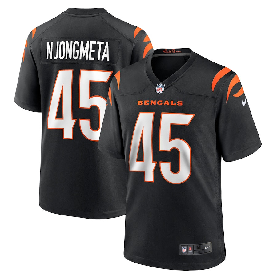 Maema Njongmeta 45 Cincinnati Bengals Game Men Jersey - Black JS9011 Saliibo