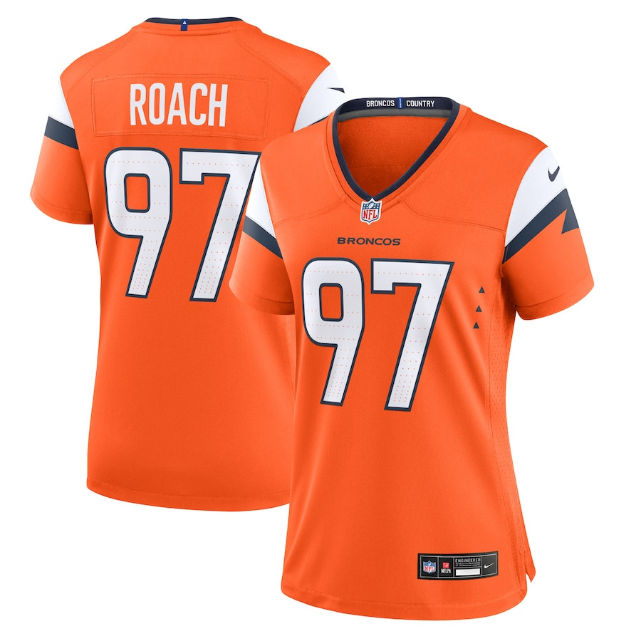 Malcolm Roach 97 Denver Broncos Women's Team Game Jersey - Orange JS7749 Saliibo