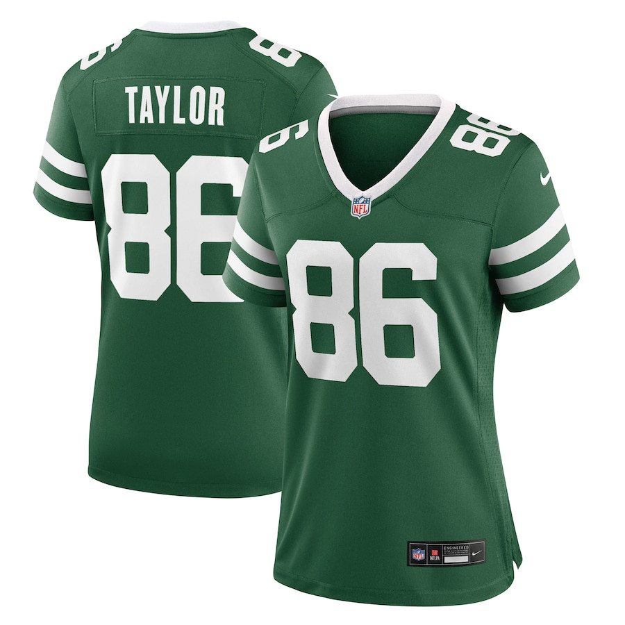 Malik Taylor 86 New York Jets Women's Team Game Jersey - Legacy Green JS6165 Saliibo