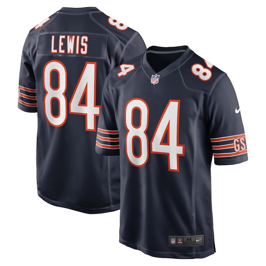 Marcedes Lewis 84 Chicago Bears Game Men Jersey - Navy JS7168 Saliibo