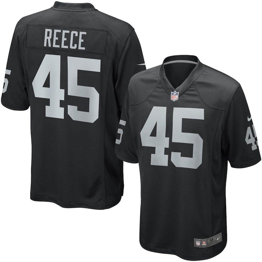 Marcel Reece 45 Las Vegas Raiders YOUTH Game Jersey - Black JS4575 Saliibo