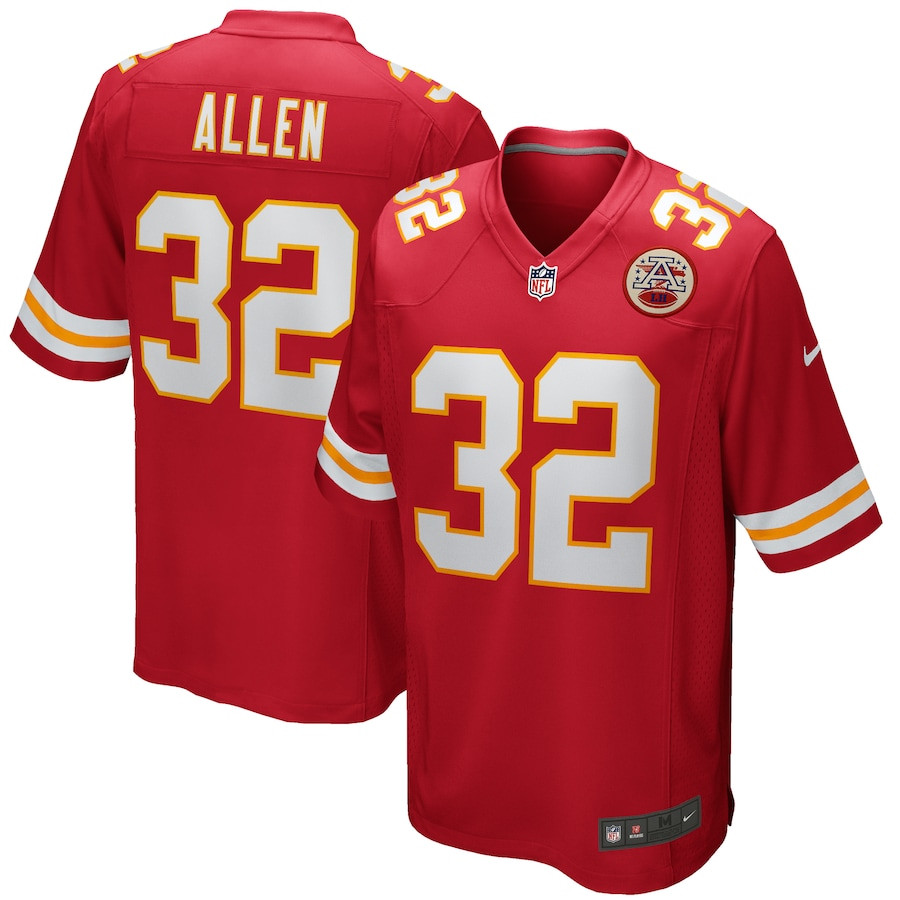 Marcus Allen 32 Kansas City Chiefs Men Game Retired Jersey - Red JS7915 Saliibo